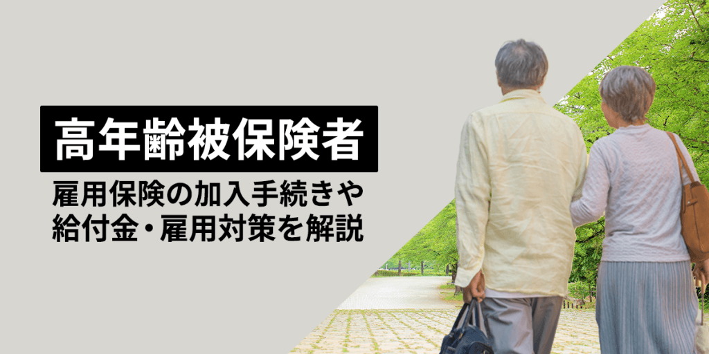 高年齢被保険者とは?雇用保険の加入手続き・給付金・雇用対策を解説